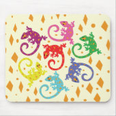 Bunte Lizards Mousepad (Vorne)