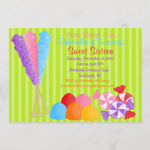 Bunte Lose der Einladung des Süßigkeits-Bonbon-16