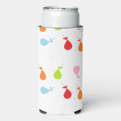 Bunte Luftballons auf weiß Selters Dosenkühler (Seltzer Rückseite)