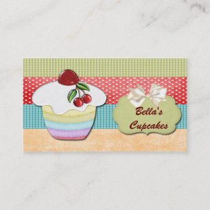 bunte, lustige Cupcake Business Cards Visitenkarte