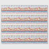 Bunte lustige Doodle-Geschenkpapier Geschenkpapier (Flach)