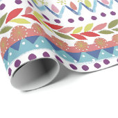 Bunte lustige Doodle-Geschenkpapier Geschenkpapier (Rolleneckpunkt)