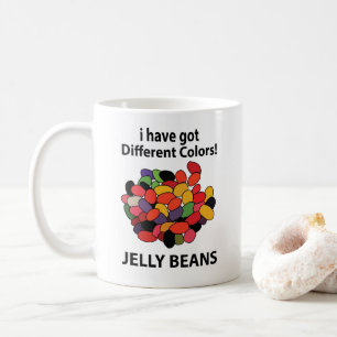 Bunte lustige Jelly Beans Kaffeetasse