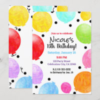 Bunte lustige Partyballons Geburtstagsfeier