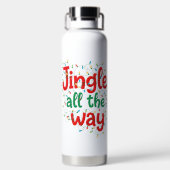 BUNTE LUSTIGE WEIHNACHTS-SPRÜCHE TRINKFLASCHE (Rückseite)