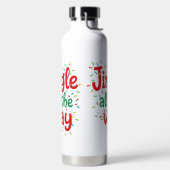 BUNTE LUSTIGE WEIHNACHTS-SPRÜCHE TRINKFLASCHE (links)