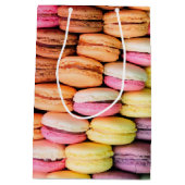 Bunte Macarons Mittlere Geschenktüte (Rückseite)