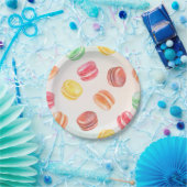 Bunte Macarons-Papierplatte Pappteller (Party)