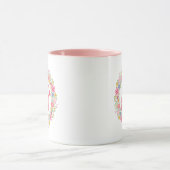 Bunte Mama-Bär-Silhouette-Kunst Tasse (Zentrum)