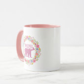 Bunte Mama-Bär-Silhouette-Kunst Tasse (Vorderseite Links)