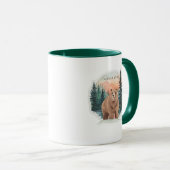 Bunte Mama-Bär-Wald-Kunst Tasse (VorderseiteRechts)
