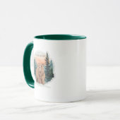 Bunte Mama-Bär-Wald-Kunst Tasse (Vorderseite Links)