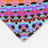 bunte Mandala-Designs Fleecedecke (Ecke)