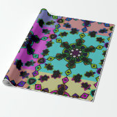 bunte Mandala-Designs Geschenkpapier (Ungerollt)