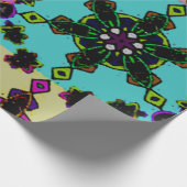 bunte Mandala-Designs Geschenkpapier (Ecke)