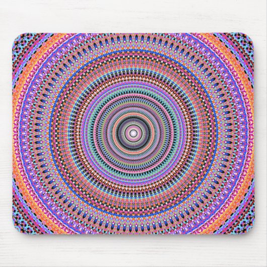 bunte Mandala-Designs Mousepad (Vorne)