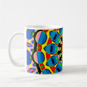 Bunte Mandala Kaffeetasse (Links)