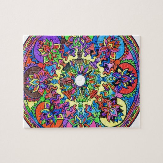 Bunte Mandala Puzzle (Horizontal)