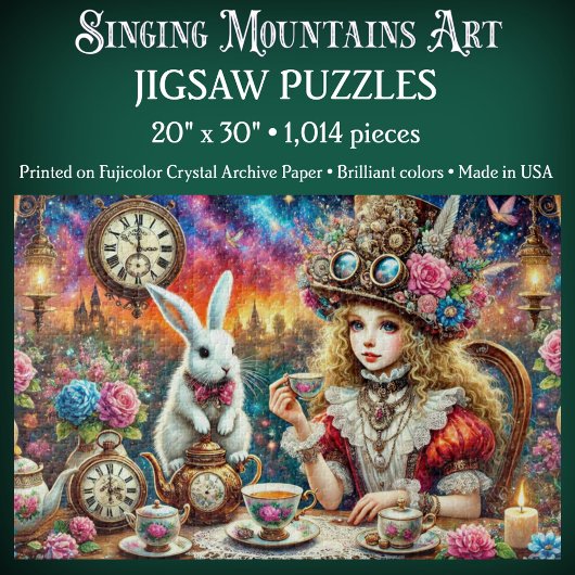 Bunte Märchen-Teestunde Alice im Wunderland Puzzle