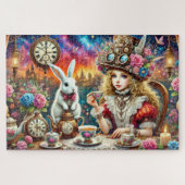 Bunte Märchen-Teestunde Alice im Wunderland Puzzle (Horizontal)