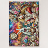 Bunte Märchen-Teestunde Alice im Wunderland Puzzle (Vertikal)