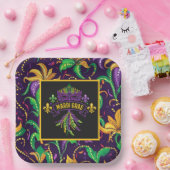 Bunte Mardi Gras-Papierplatte Pappteller (Party)