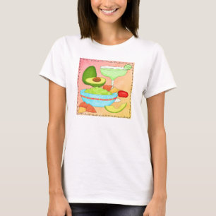 Bunte Margarita-Guacamole-Koralle T-Shirt