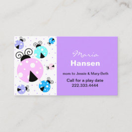 Bunte Marienkäfer-Mama-Karte Telefonnummerkarte