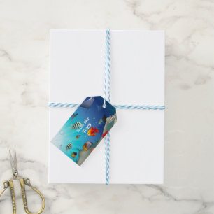 Bunte Marinegeschöpfe Geschenkanhänger