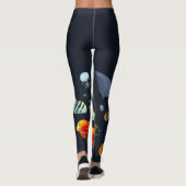 Bunte Marinegeschöpfe Leggings (Rückseite)