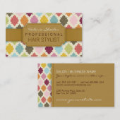 Bunte Marokkaner Quatrefoil Visitenkarte (Vorne/Hinten)