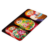 Bunte Matrjoschka-Puppen Magnet (Linke Seite)