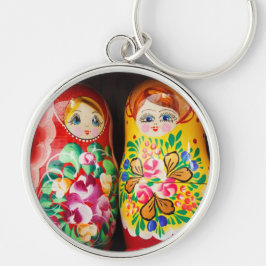 Bunte Matryoshka Puppen Schlüsselanhänger
