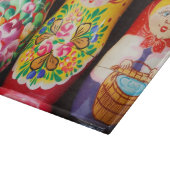 Bunte Matryoshka Puppen Schneidebrett (Ecke)