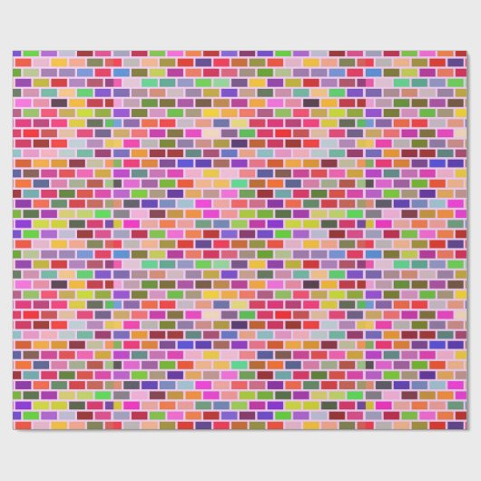 Bunte Mauern Geschenkpapier (Flach)