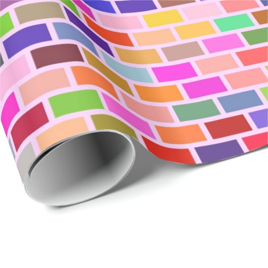 Bunte Mauern Geschenkpapier (Rolleneckpunkt)