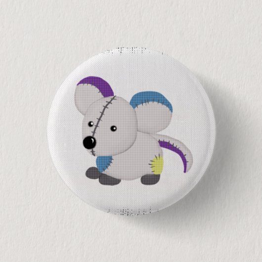 Bunte Maus Buttons (Vorderseite)