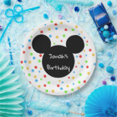 Bunte Mäuseohr-Kinderthemenorientierter Pappteller (Party)