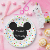 Bunte Mäuseohr-Kinderthemenorientierter Pappteller (Party)