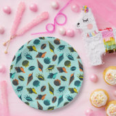 Bunte Meeresmuscheln Pappteller (Party)