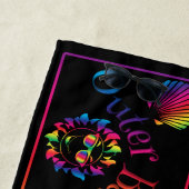 Bunte Meerestier Strandtuch Outer Banks (Beispiel)