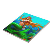 BUNTE MEERJUNGFRAU-PRINZESSIN FLIESE (Seite)