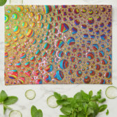 Bunte mehrfarbige Seifenblase-Kunst Handtuch (Gefaltet)