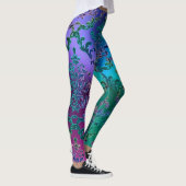 Bunte metallische Spitze-Leggings Leggings (Rechts)