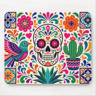 Bunte mexikanische Volkskunst-Mauspad Mousepad