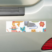 Bunte Miezekatze-Katzen-Druck-Geschenke für Autoaufkleber (Auf Auto)