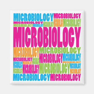Bunte Mikrobiologie Magnet