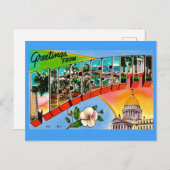 Bunte Mississippi Grüße Postkarte (Vorne/Hinten)