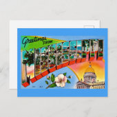 Bunte Mississippi Grüße Postkarte (Vorne/Hinten)