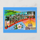 Bunte Mississippi Grüße Postkarte (Vorderseite)
